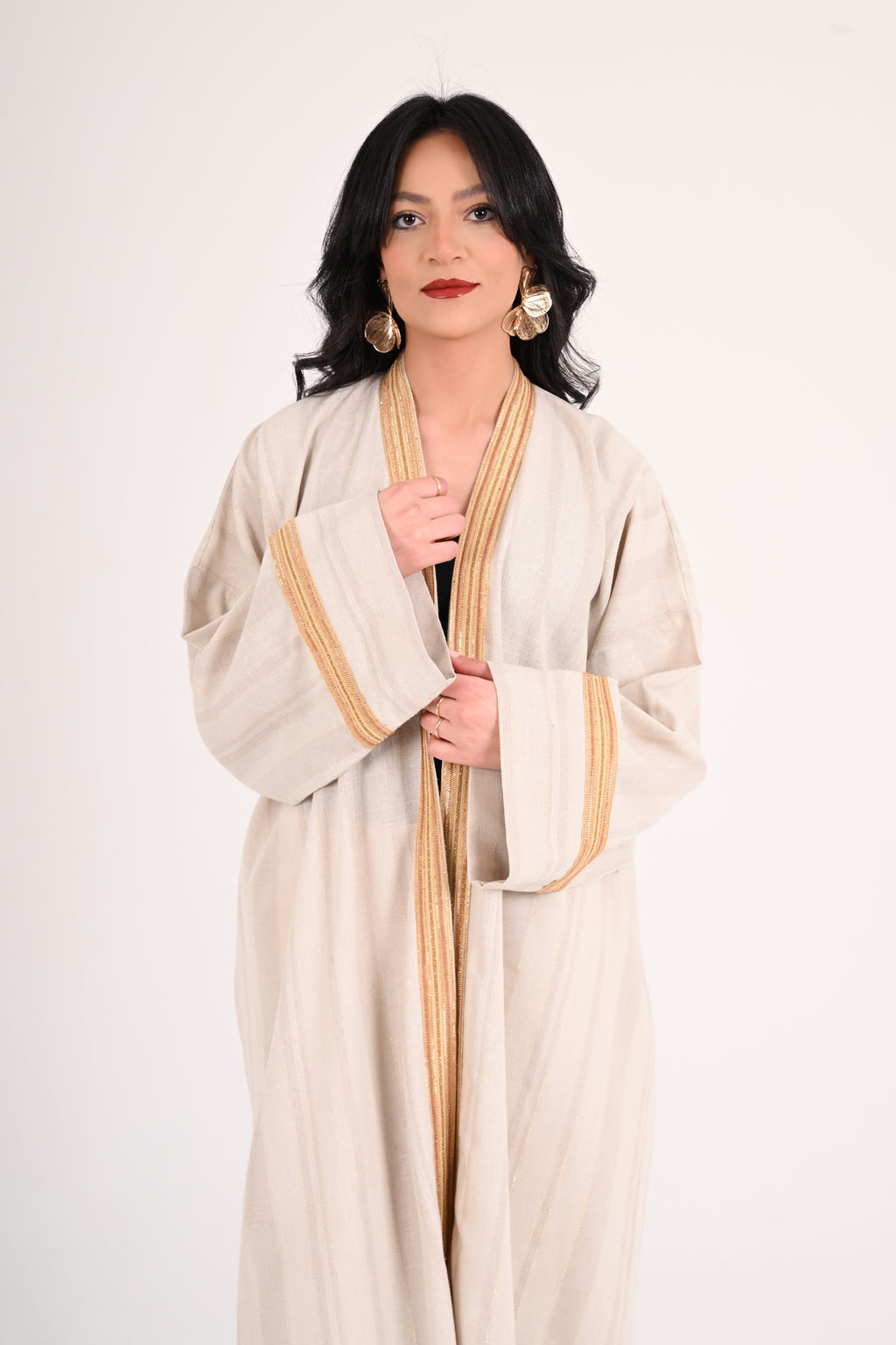 Qamar Pure Linen Kaftan