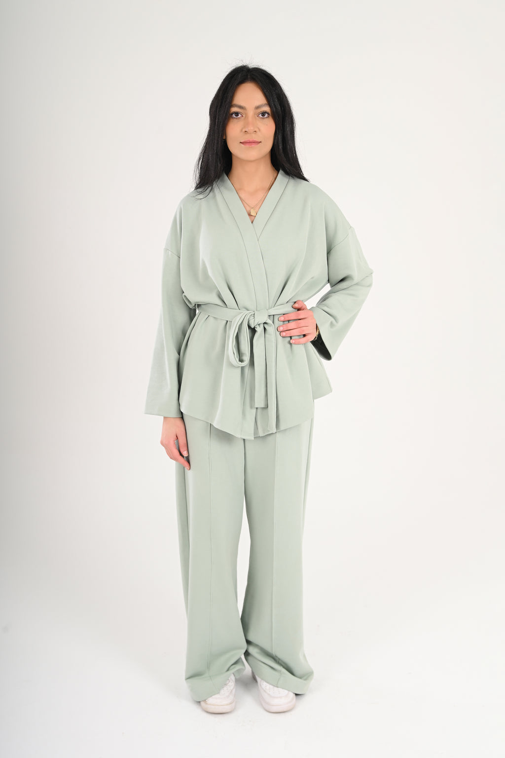 Mint Breeze Melton Set