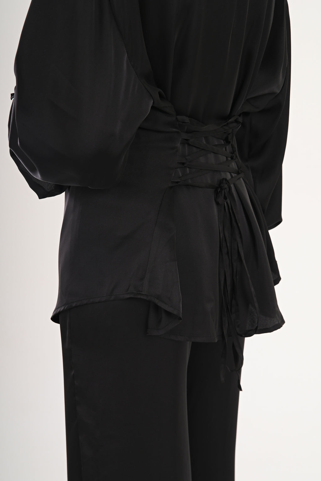 Midnight Glowy Satin Top