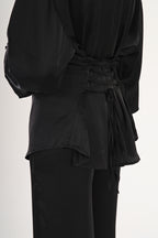 Midnight Glowy Satin Top