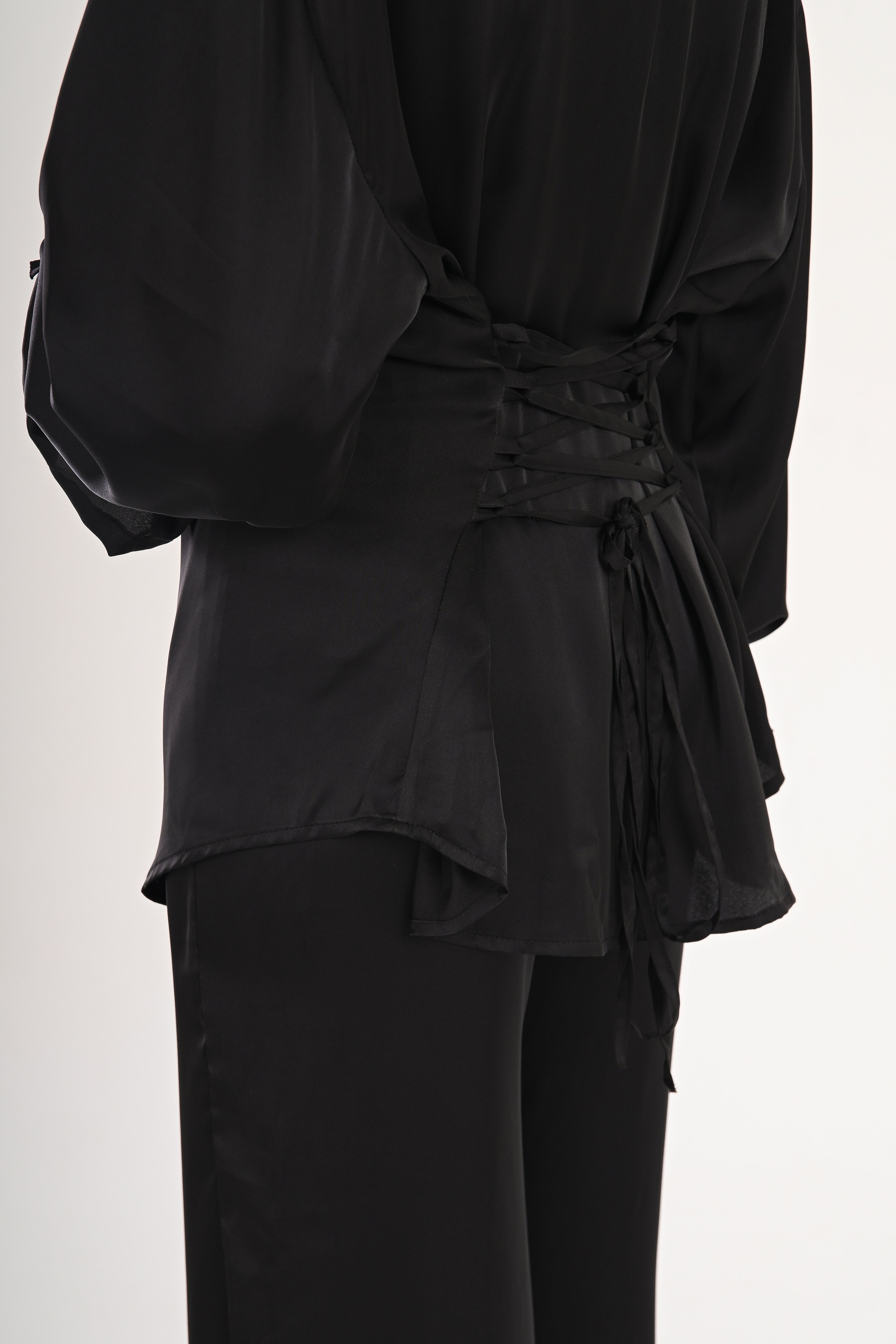 Midnight Glowy Satin Top