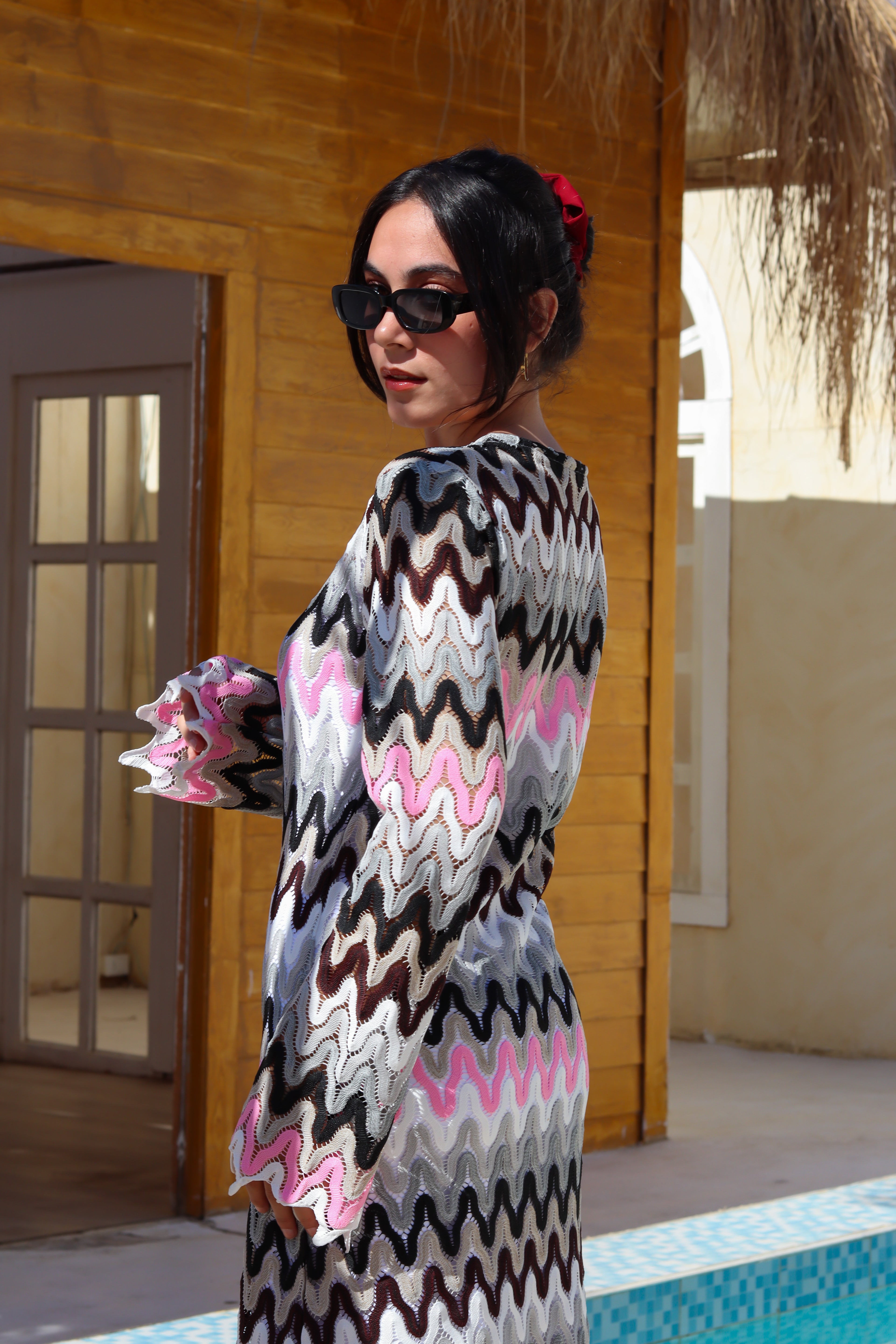 Soft Wave Knit Dress