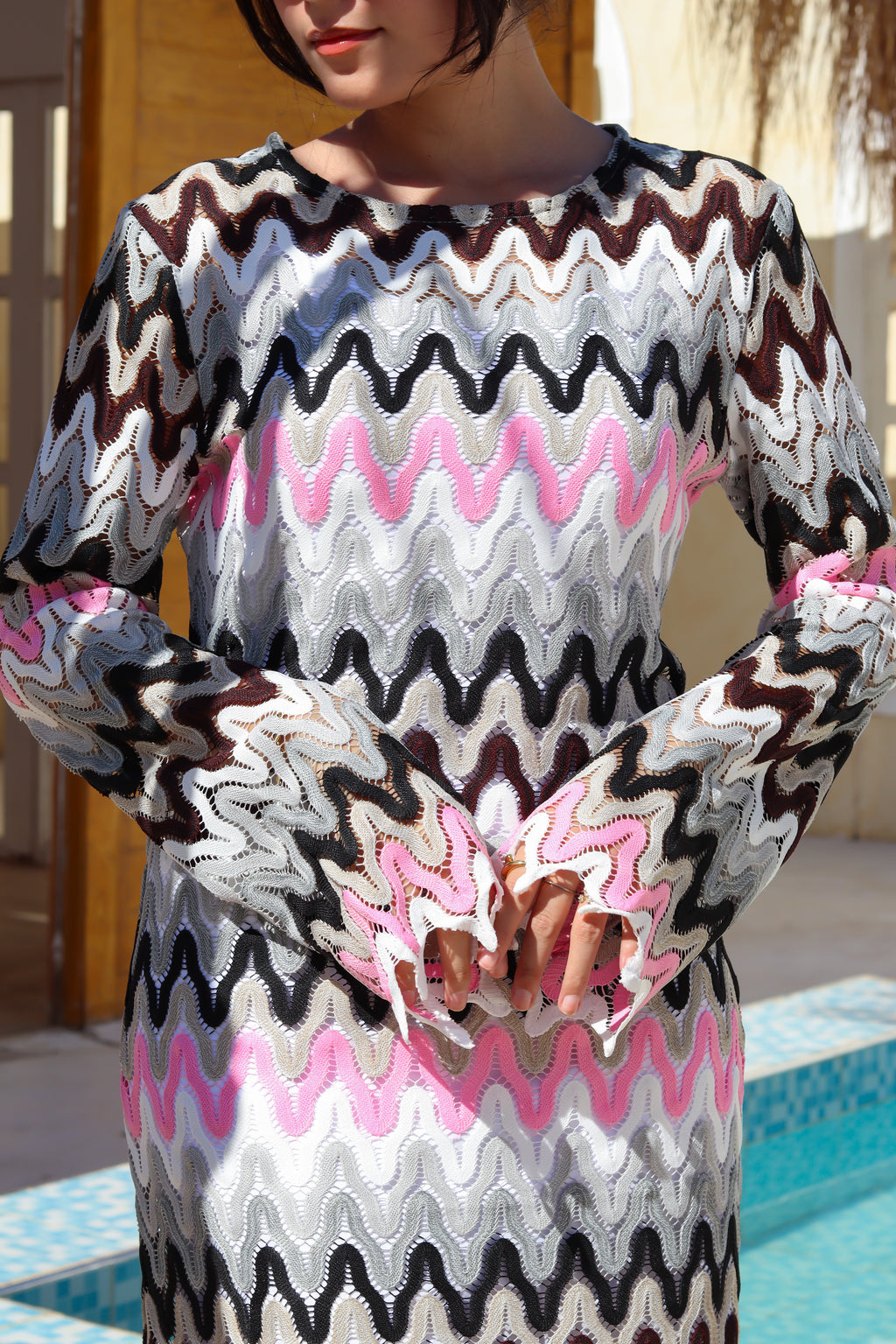 Soft Wave Knit Dress