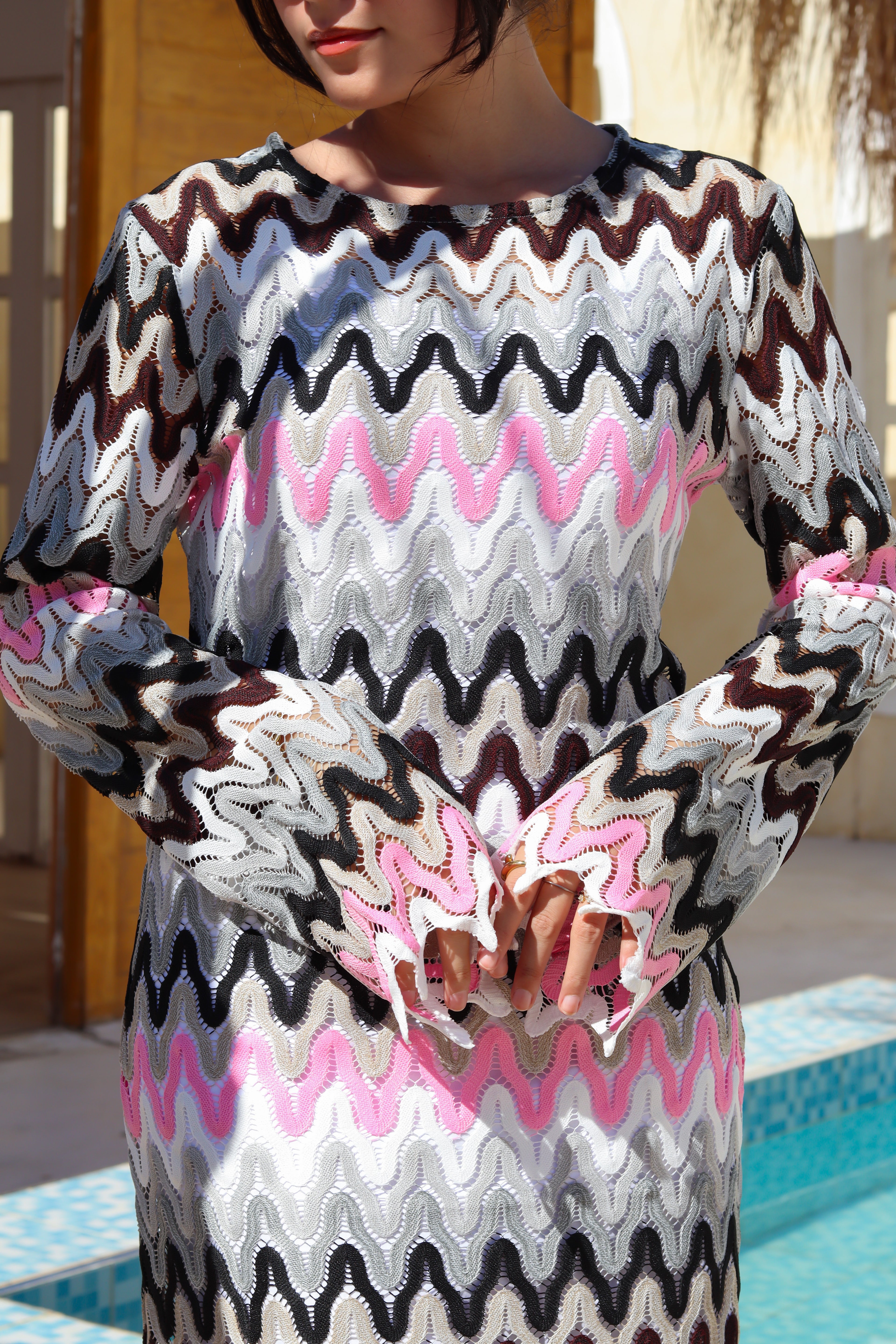 Soft Wave Knit Dress