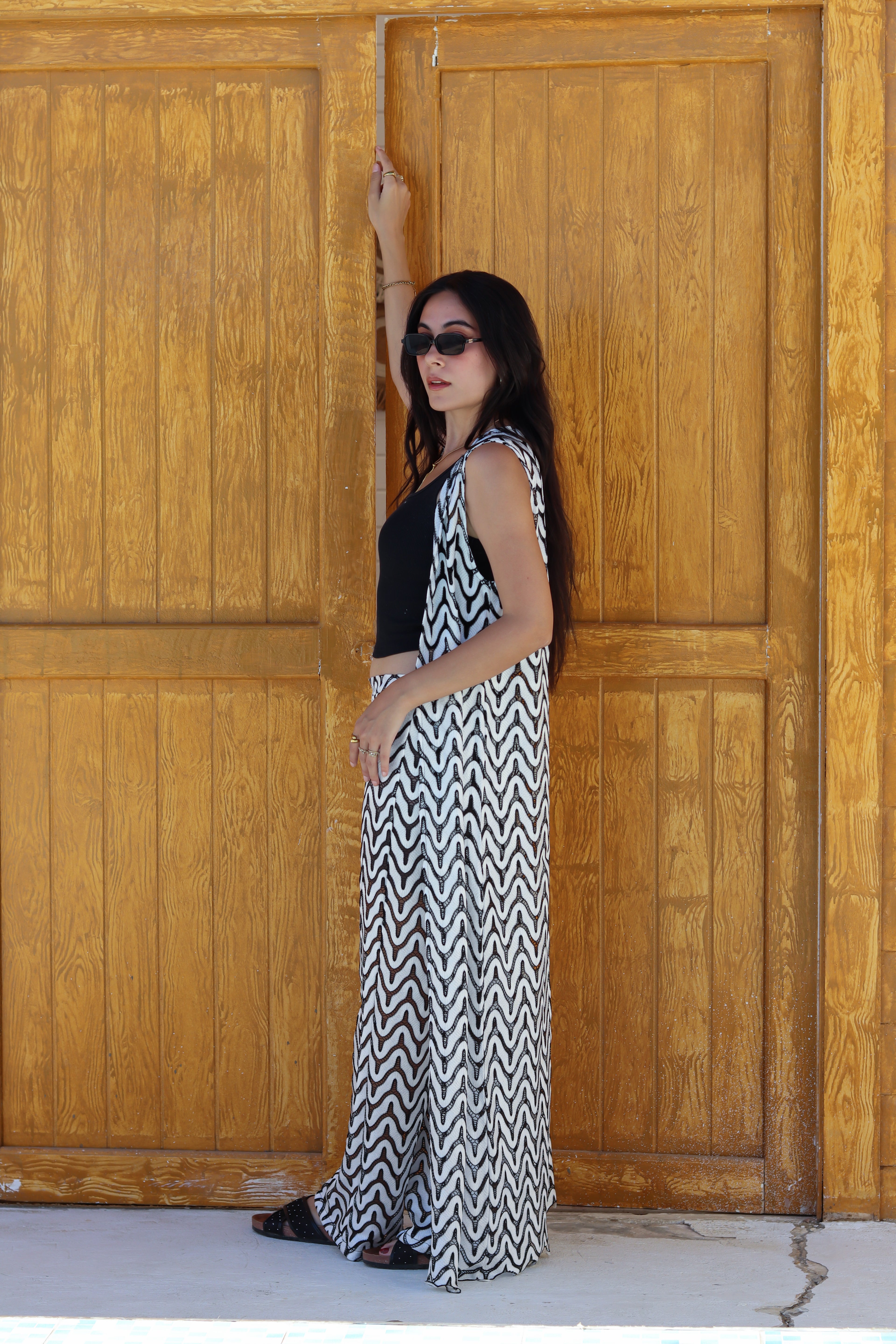Ripple Cardigan & Pants Set