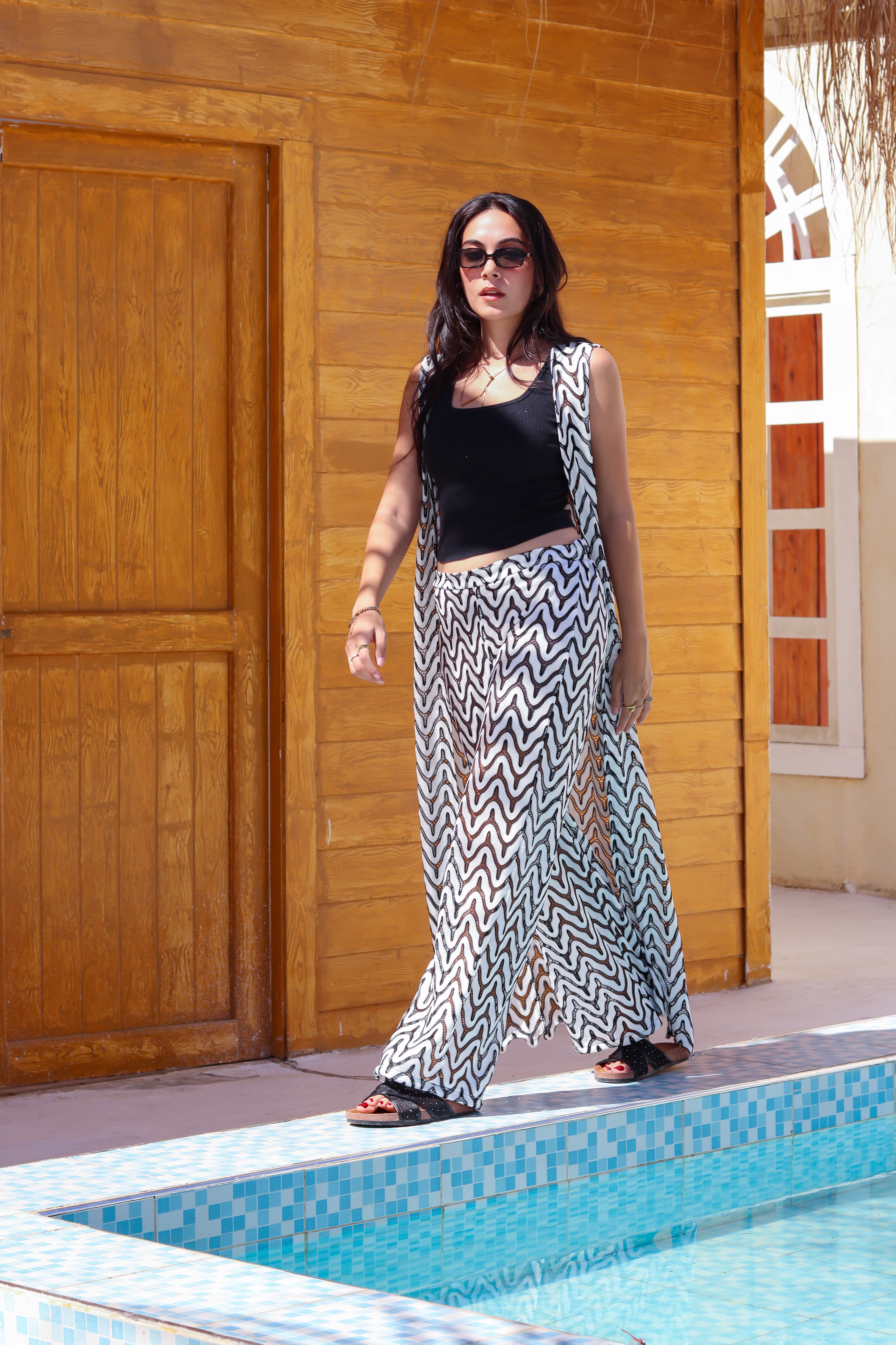 Ripple Cardigan & Pants Set