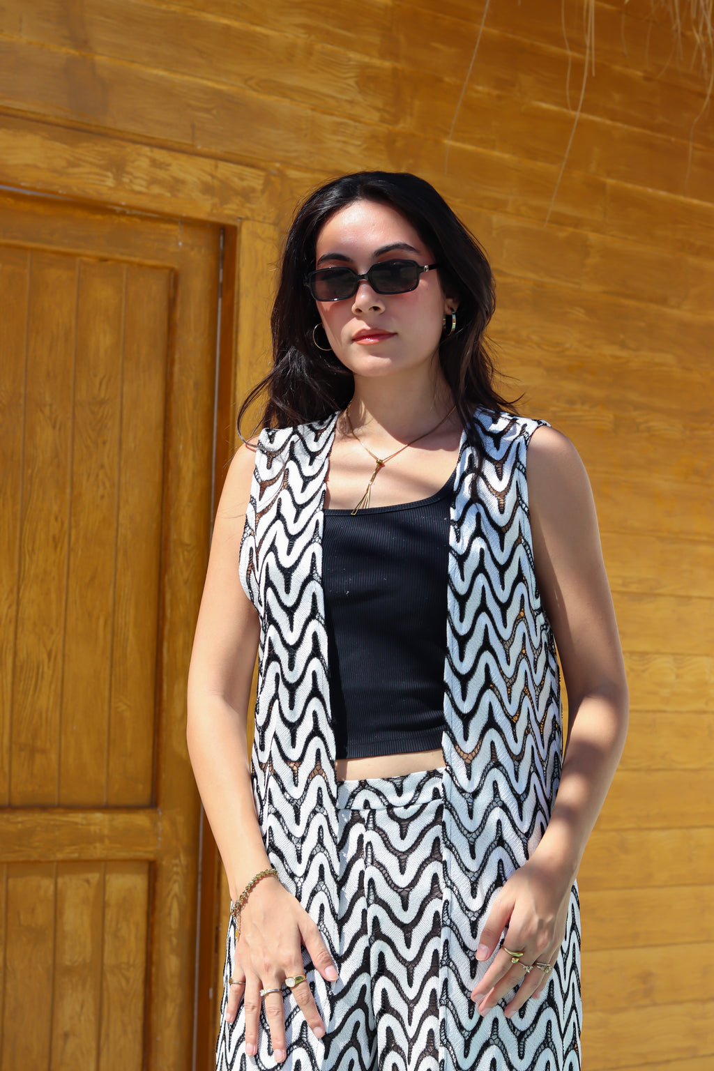Ripple Cardigan & Pants Set