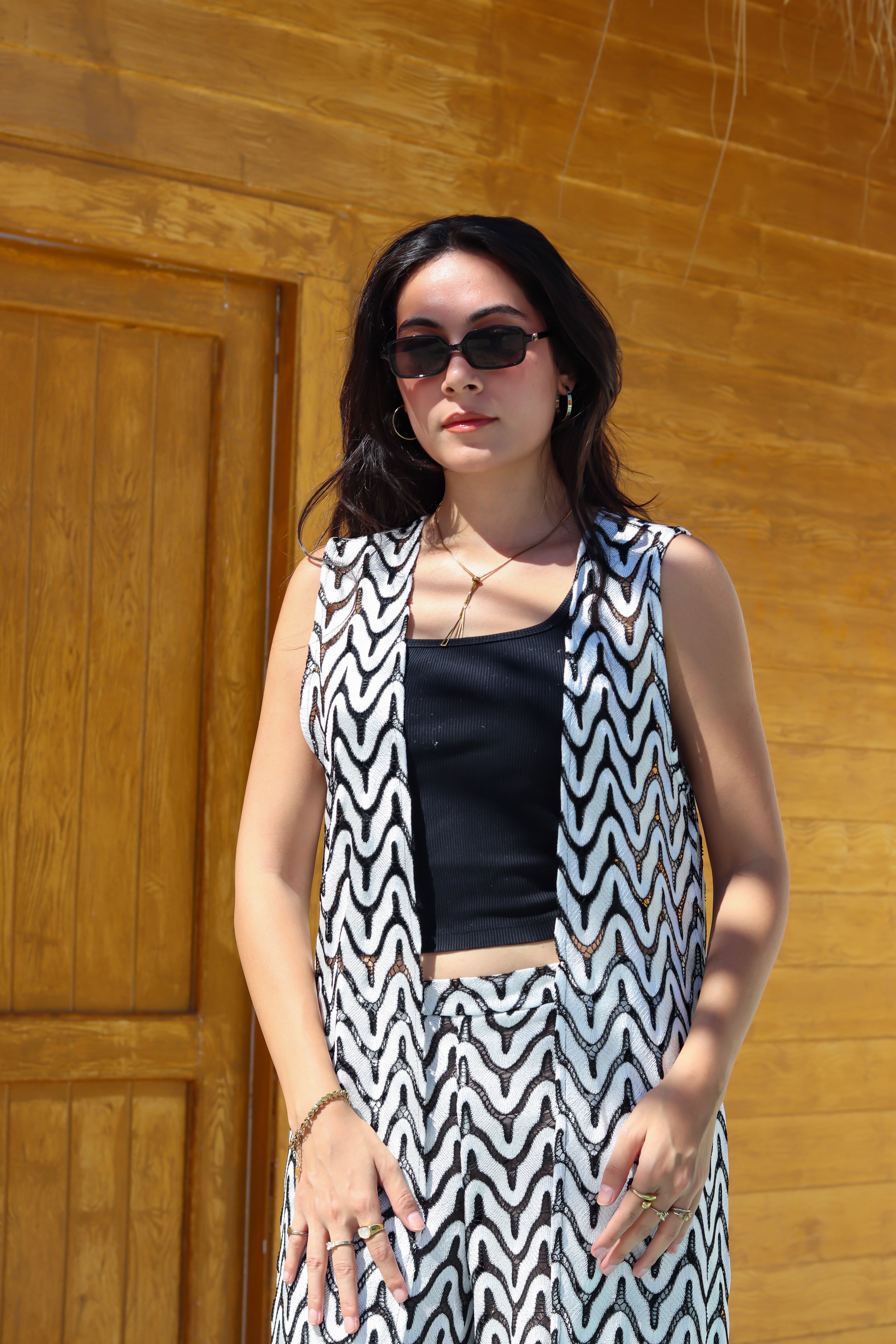 Ripple Cardigan & Pants Set