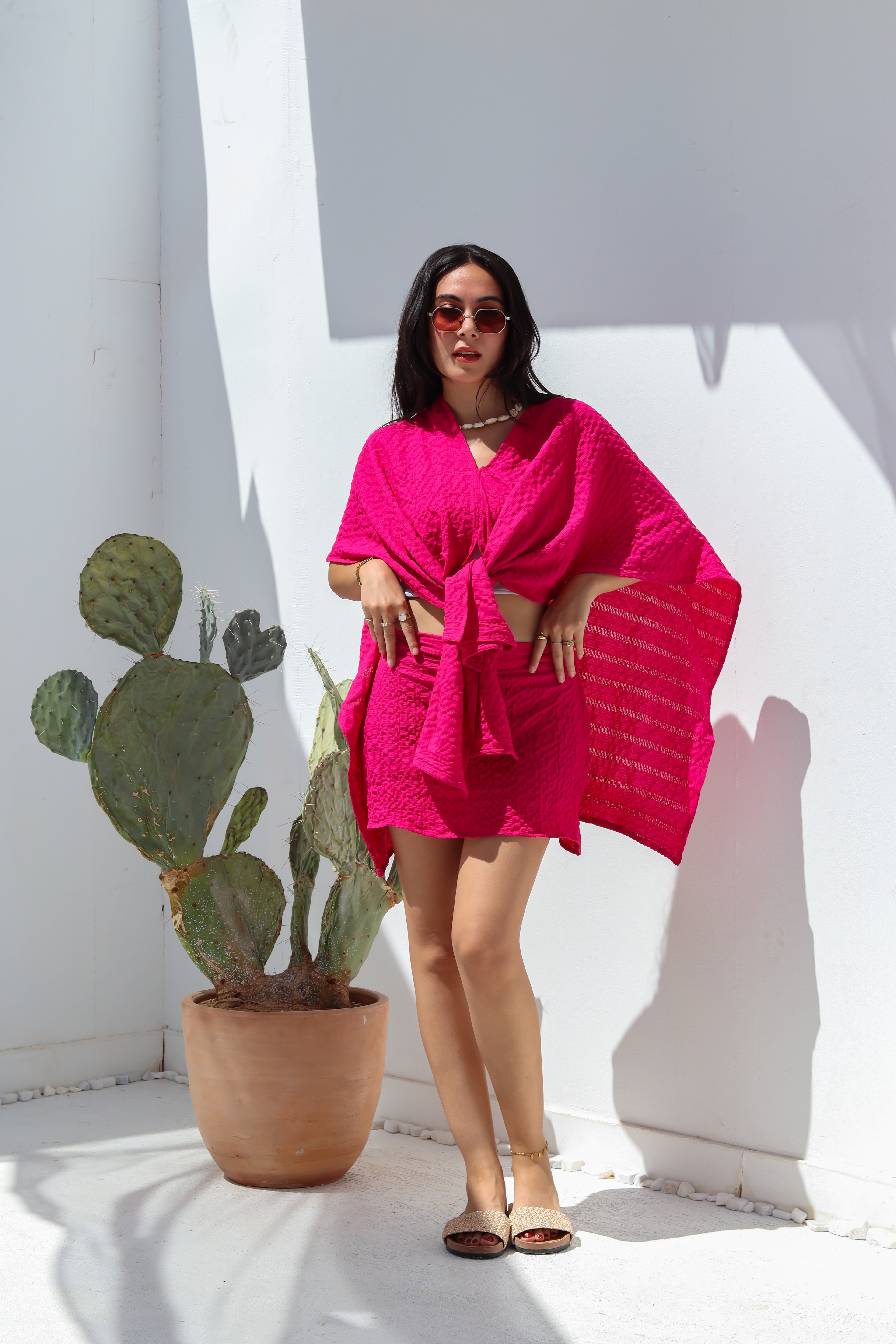 Aura Set in Fuchsia
