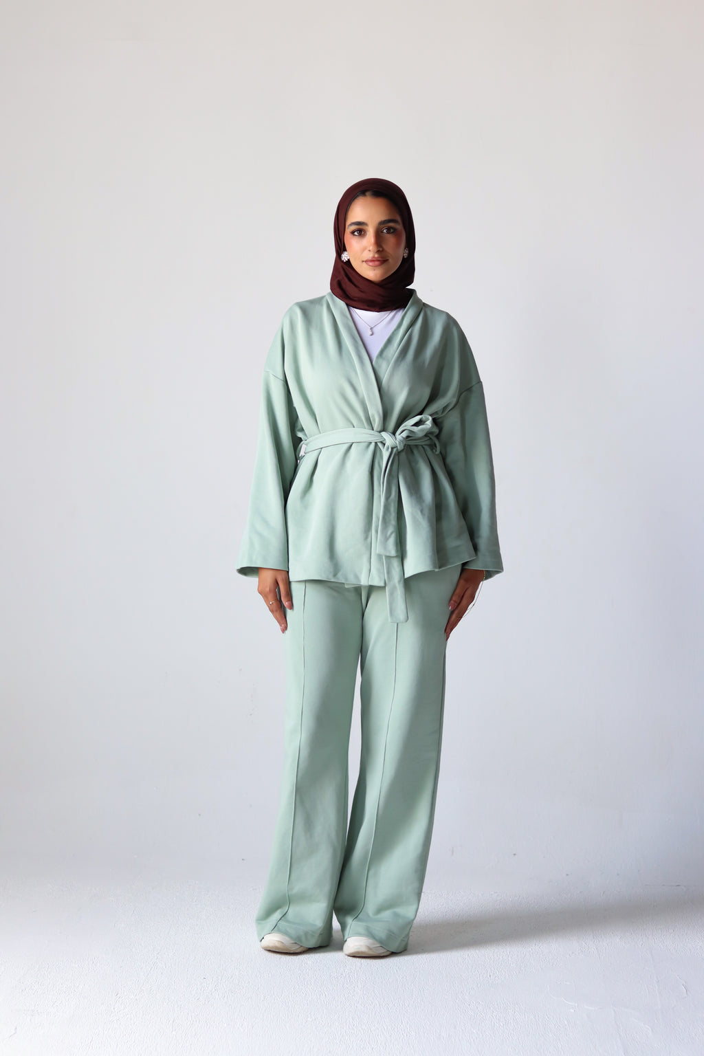 Spring Ultra Soft Cotton Wrap Set in Mint