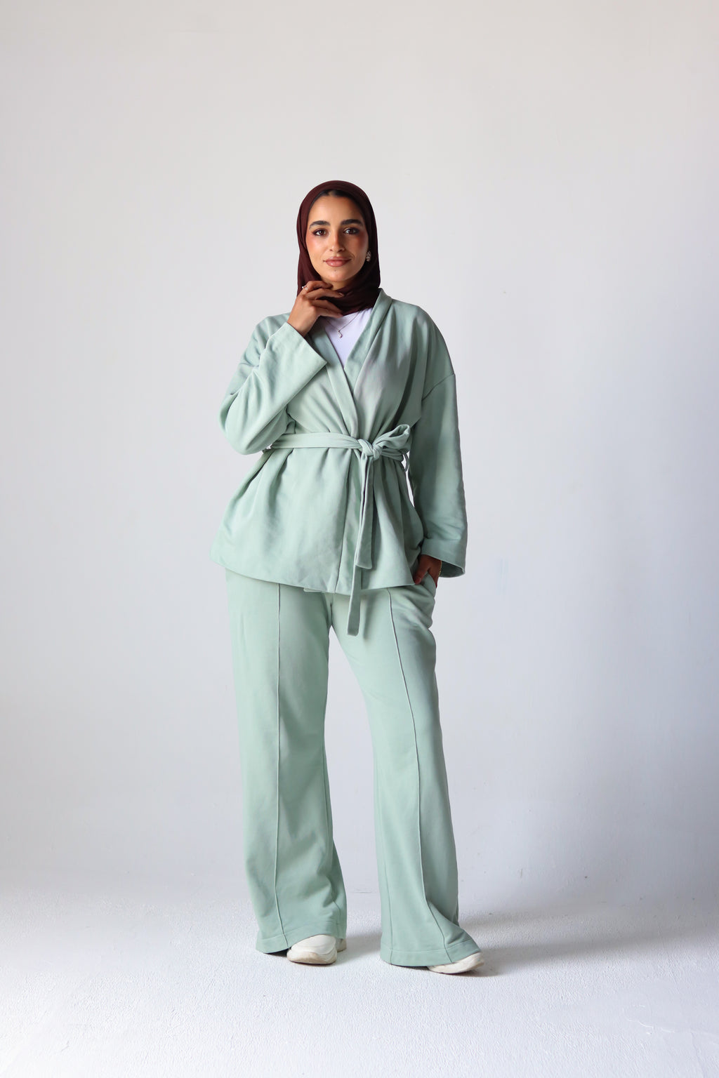Spring Ultra Soft Cotton Wrap Set in Mint