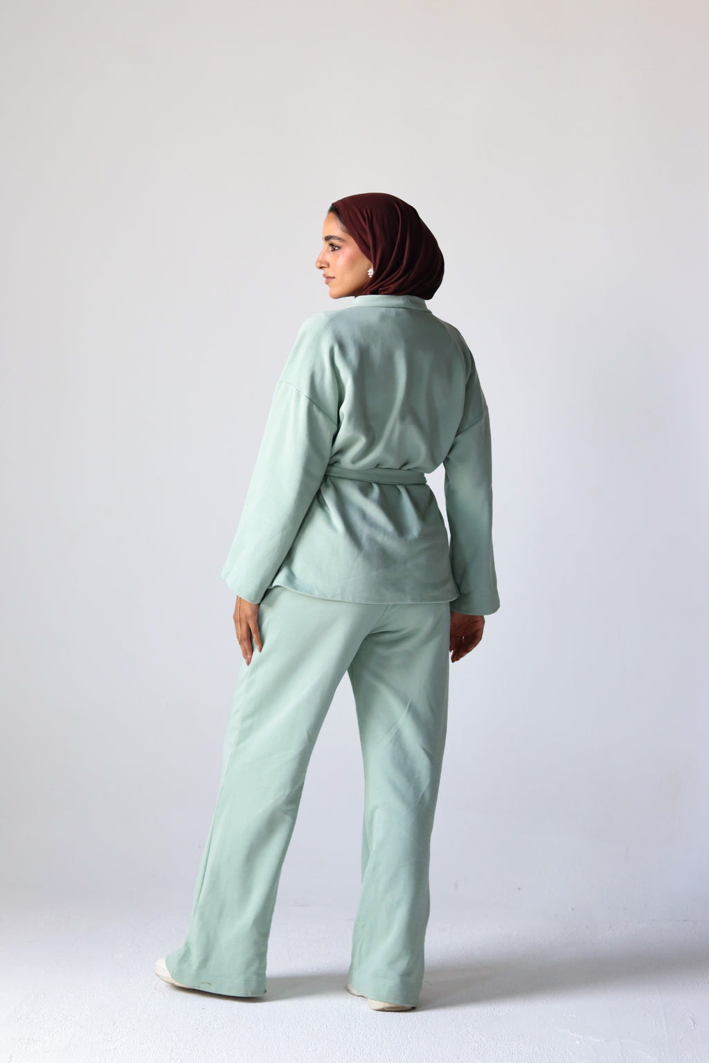 Spring Ultra Soft Cotton Wrap Set in Mint