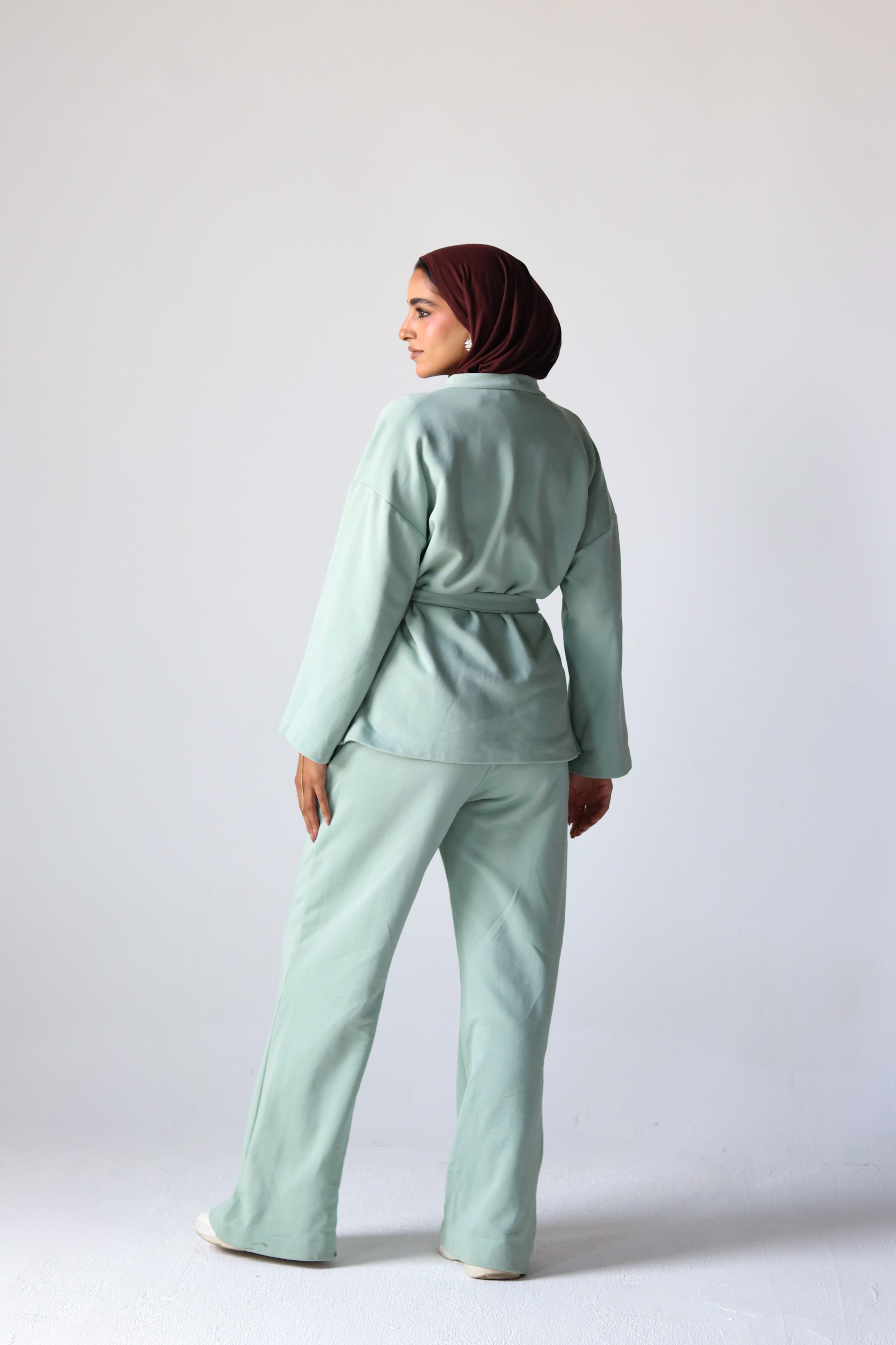 Spring Ultra Soft Cotton Wrap Set in Mint