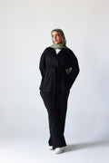 Spring Ultra Soft Cotton Wrap Set in Black