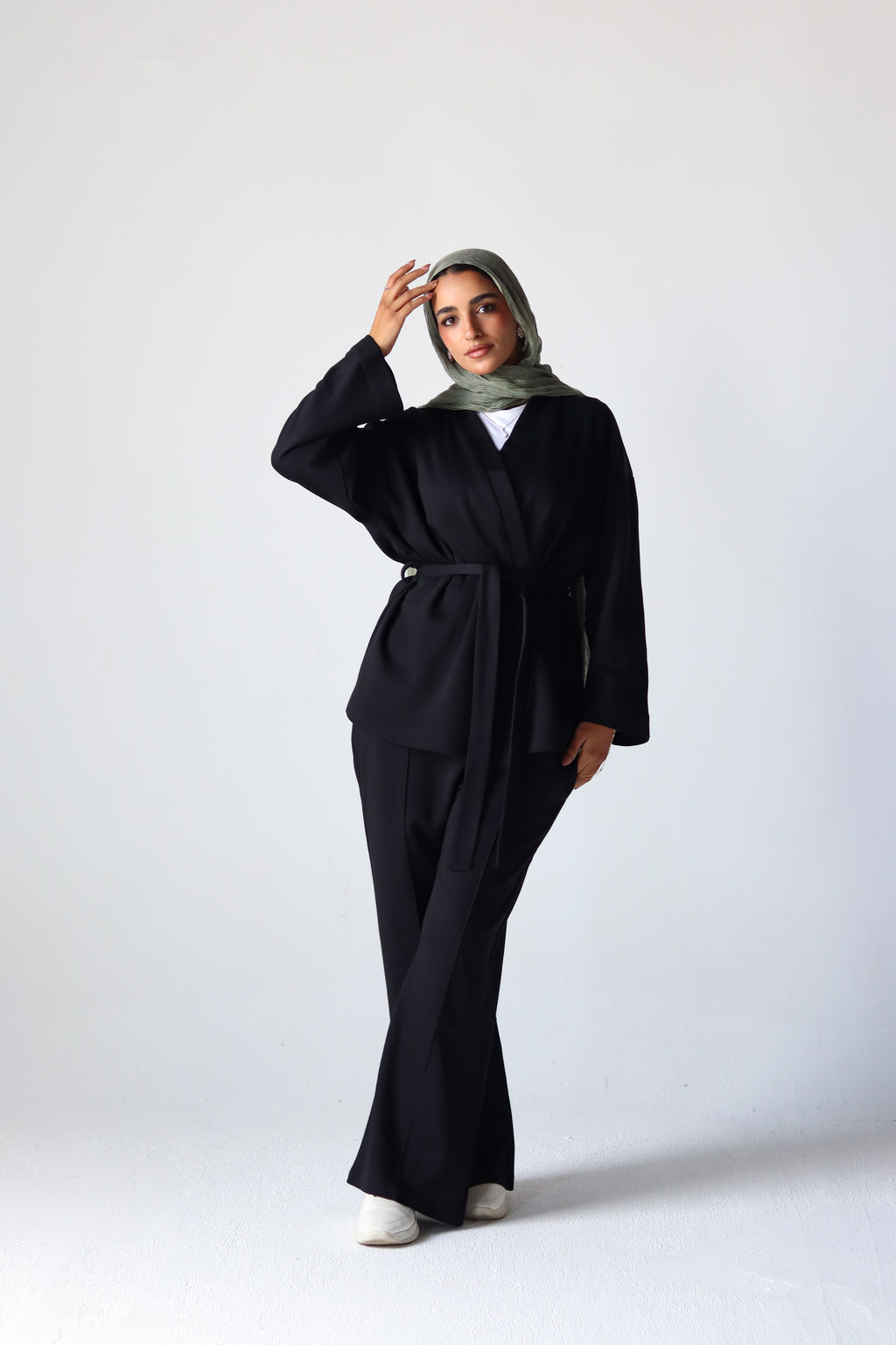 Spring Ultra Soft Cotton Wrap Set in Black