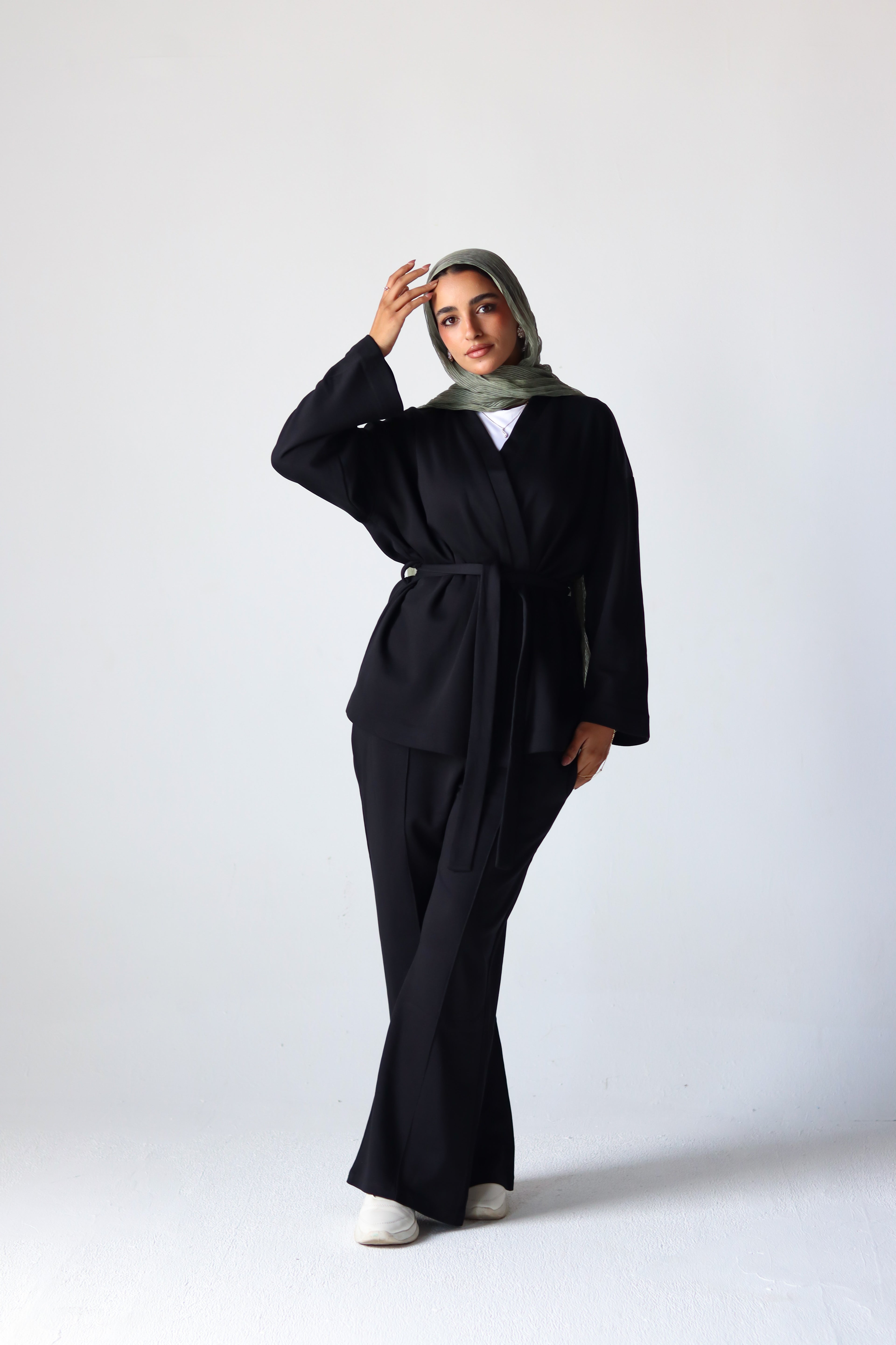 Spring Ultra Soft Cotton Wrap Set in Black