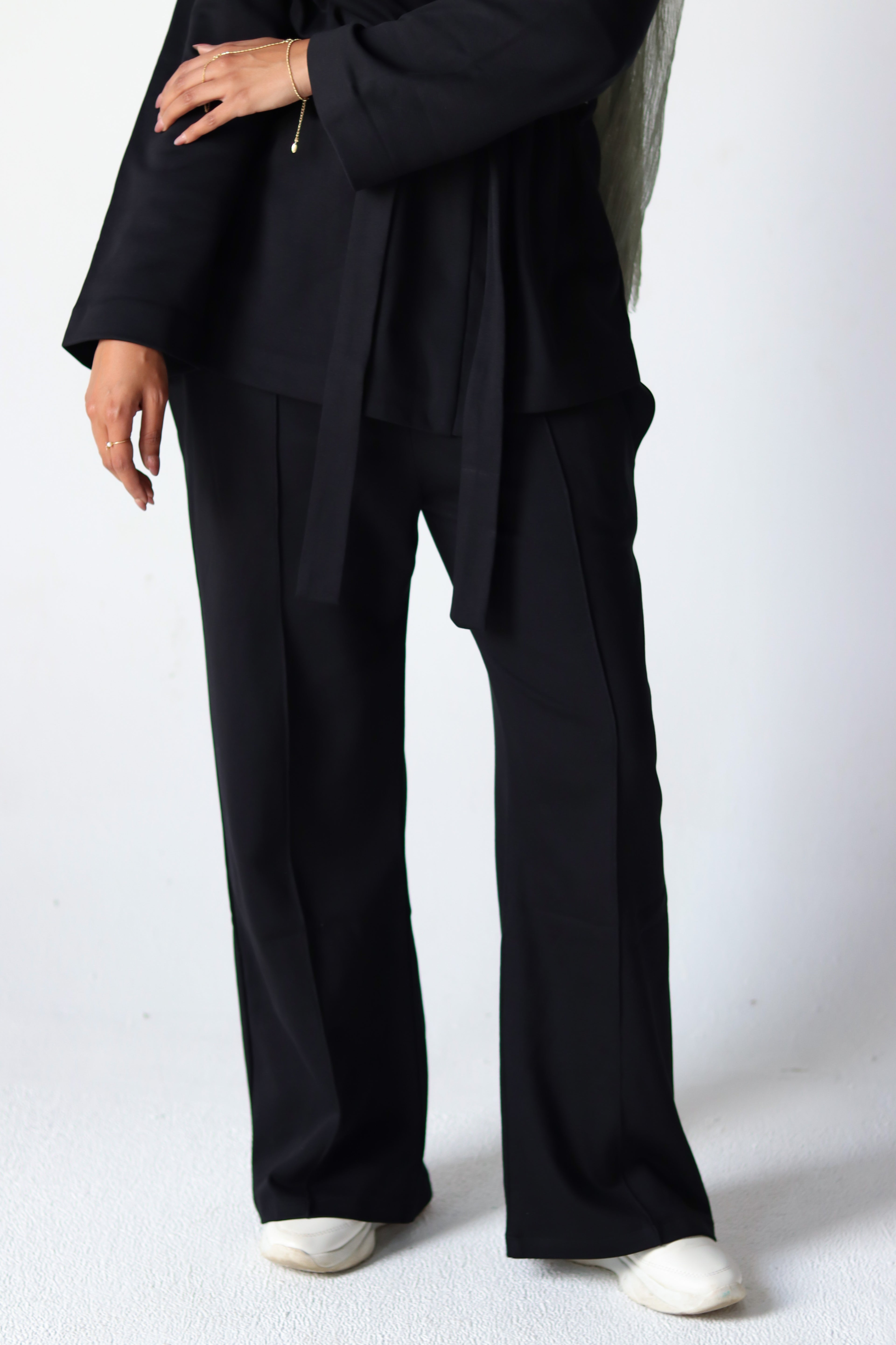 Spring Ultra Soft Cotton Wrap Set in Black