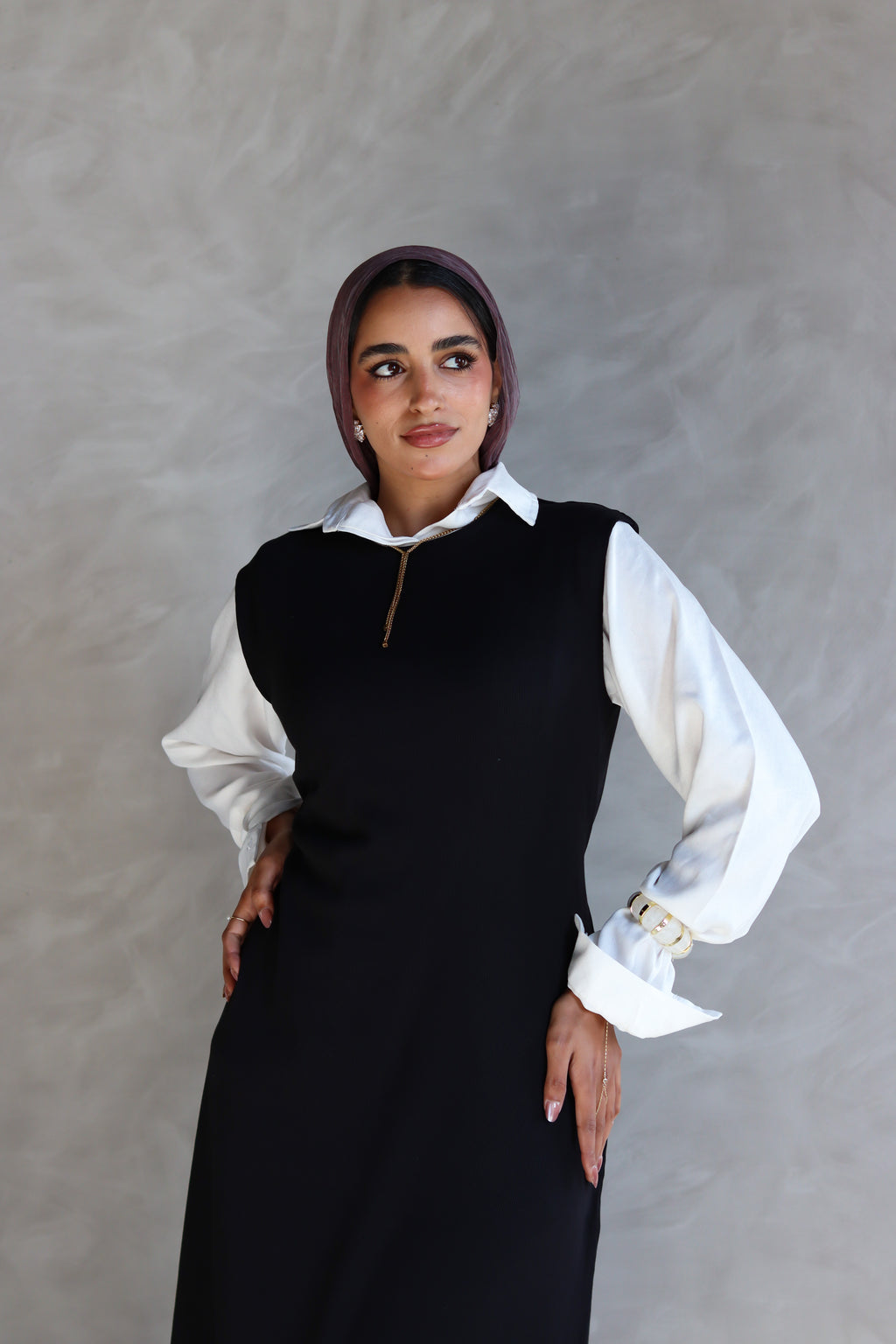 The Ribbed Basic Dress in Black