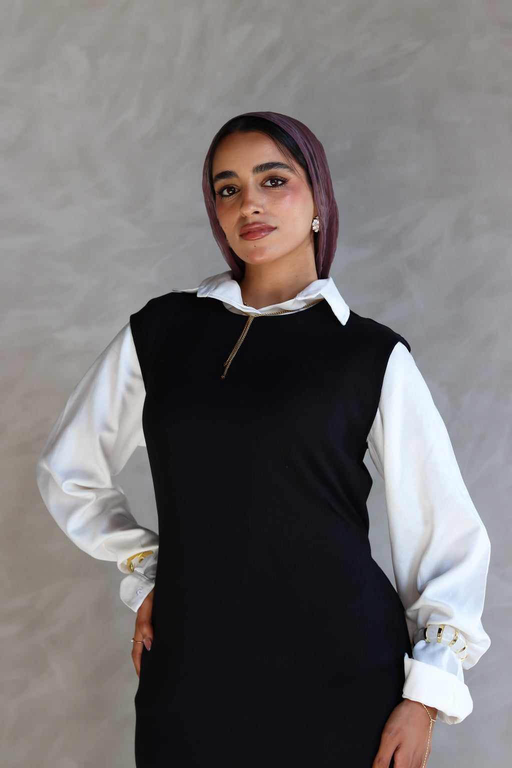 The Ribbed Basic Dress in Black