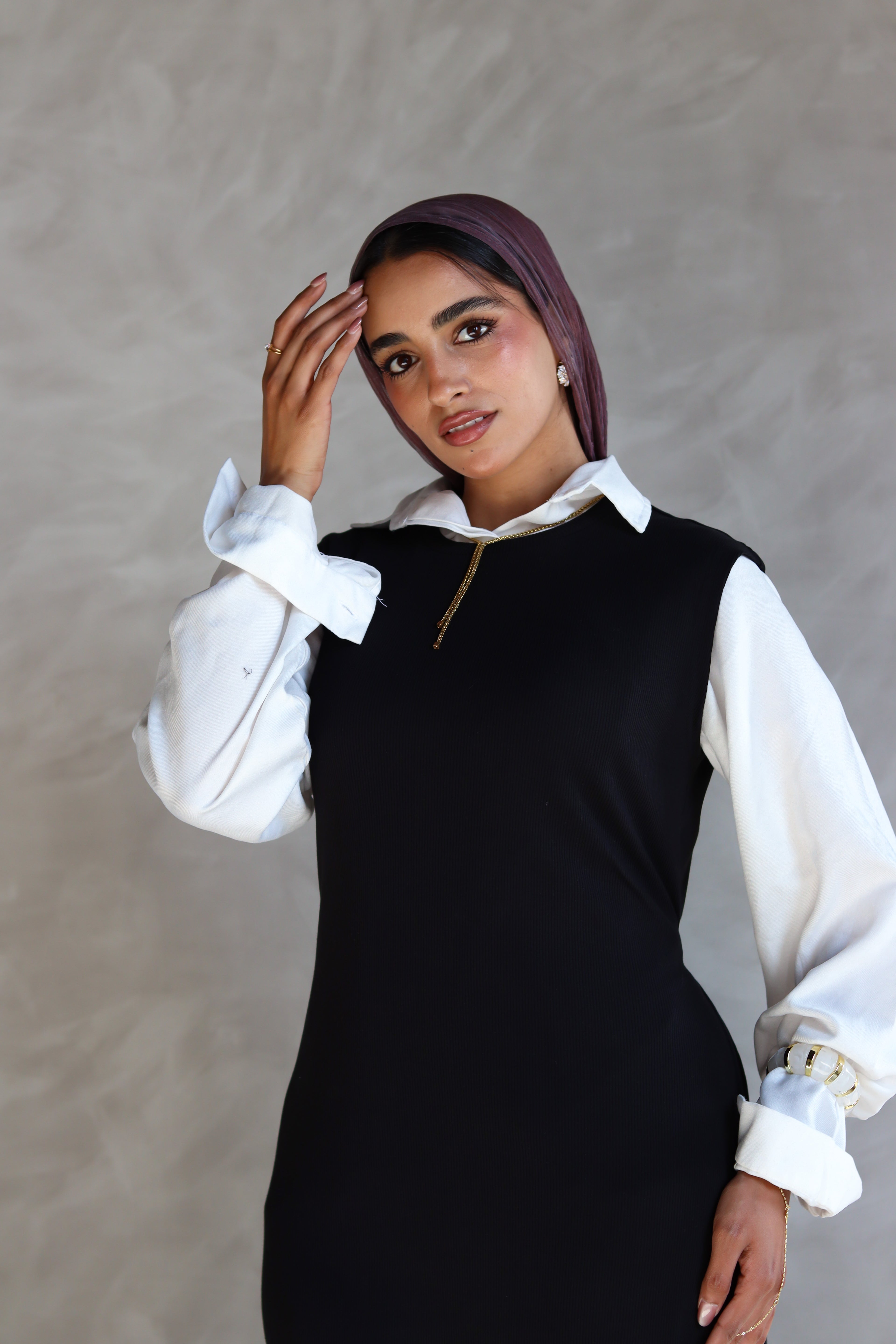 The Ribbed Basic Dress in Black