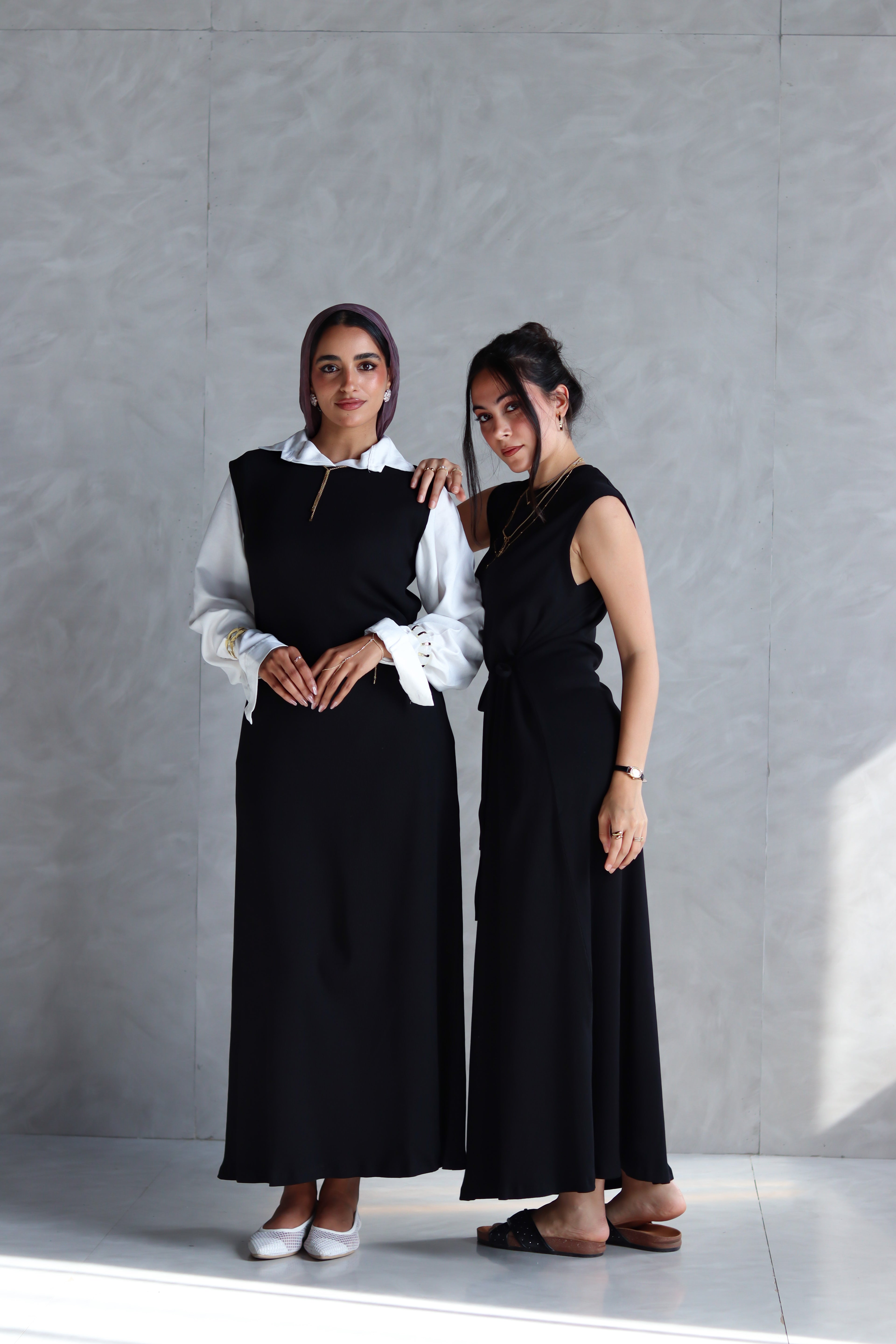The Ribbed Basic Dress in Black