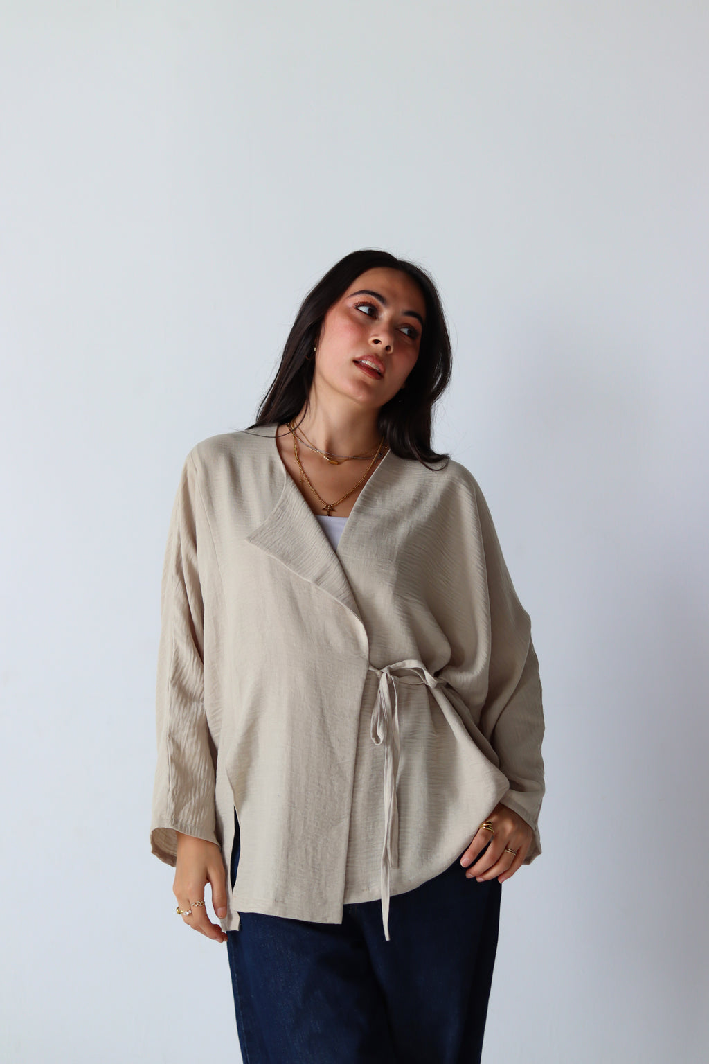 The Basic Knot Set Linen in Beige