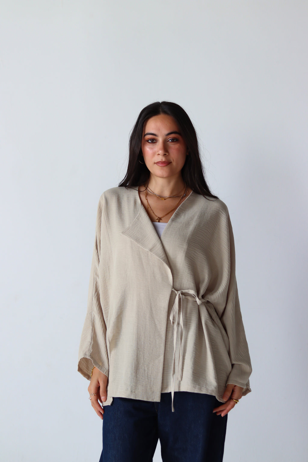 The Basic Knot Set Linen in Beige