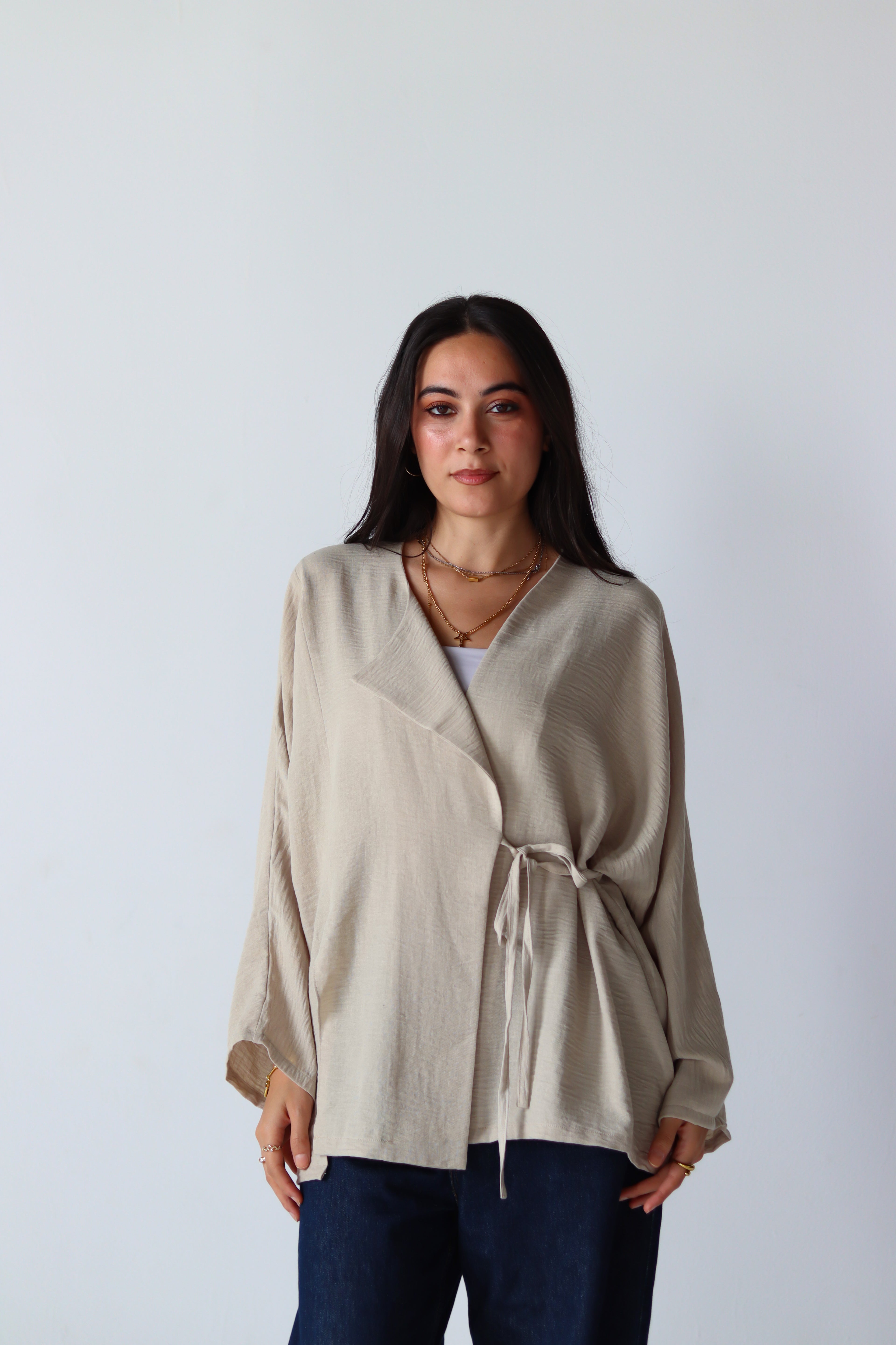 The Basic Knot Set Linen in Beige