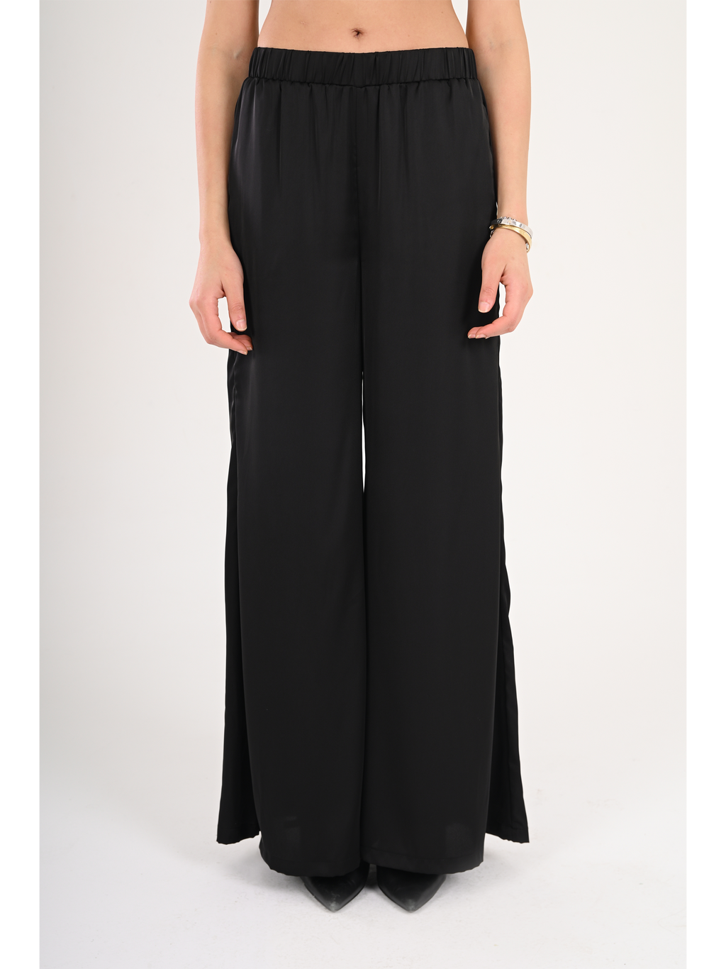 Midnight Glowy Satin Pants