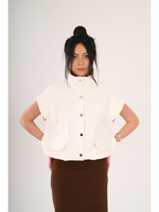 Ivory Oversized Vest