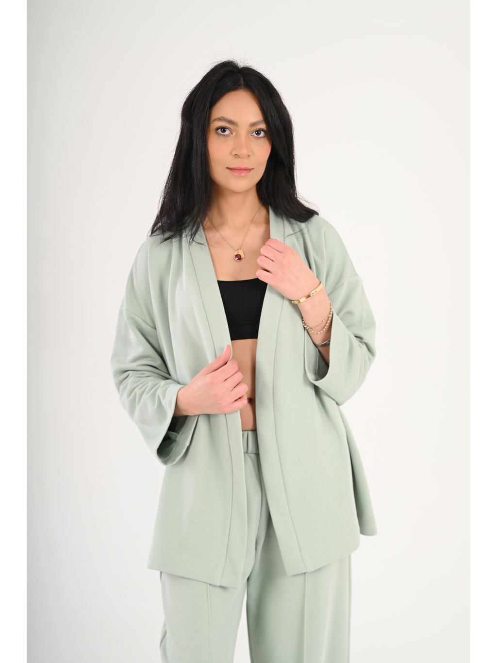 Mint Breeze Melton Top