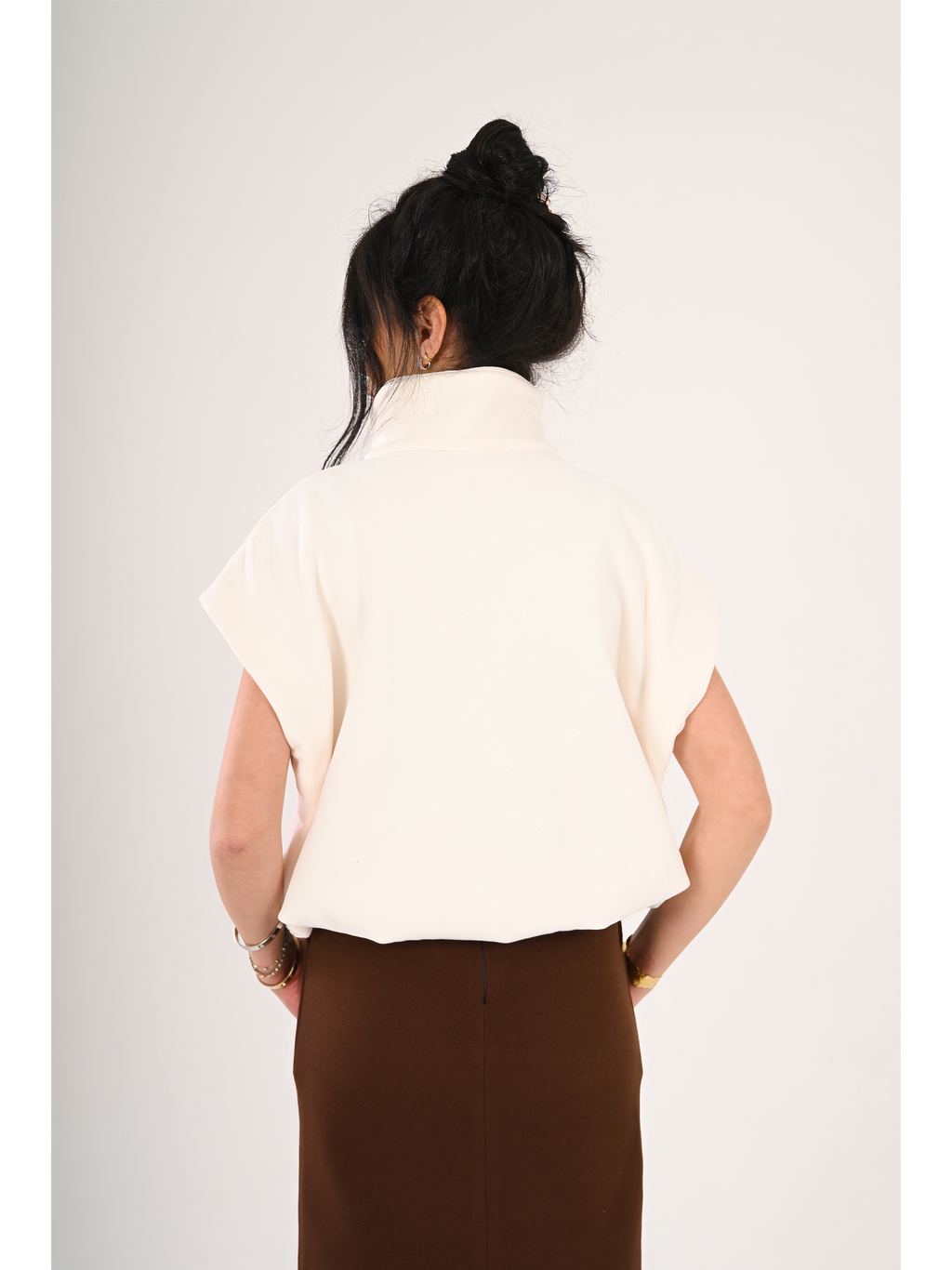 Ivory Oversized Vest