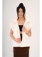 Ivory Oversized Vest