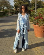 Baby Blue Ruffled Kimono