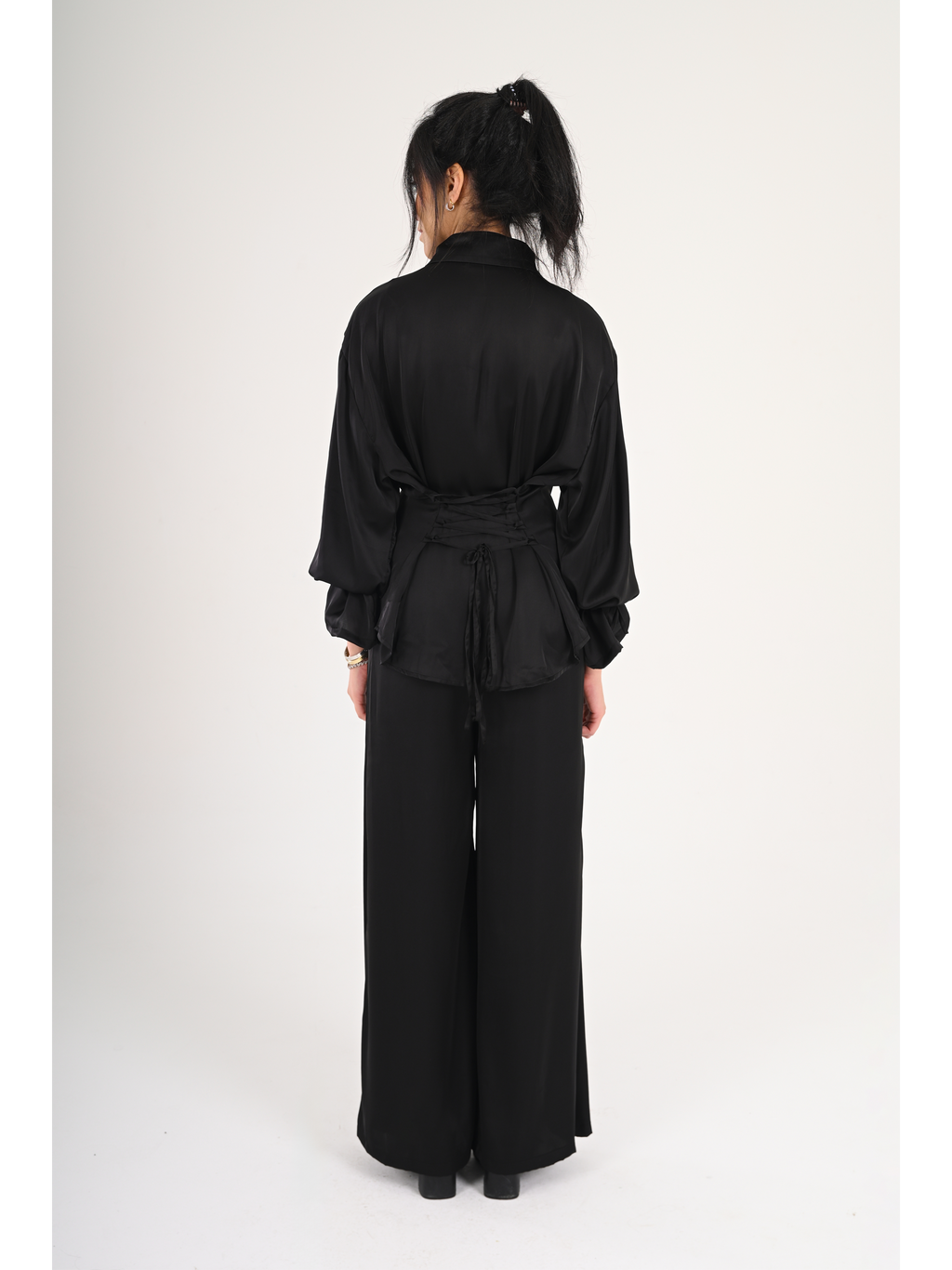 Midnight Glowy Satin Set